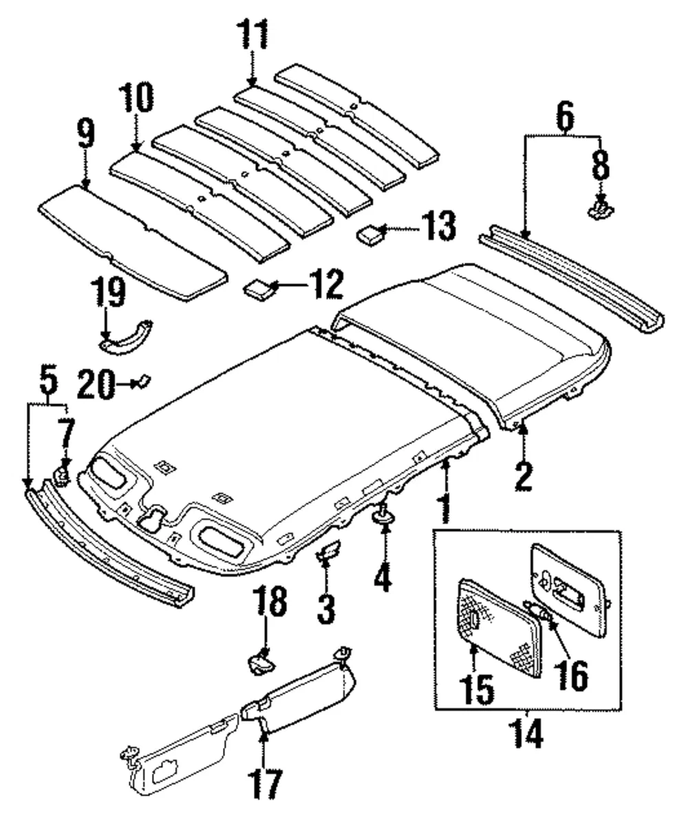 Headliner - Mazda (l00168040f80)
