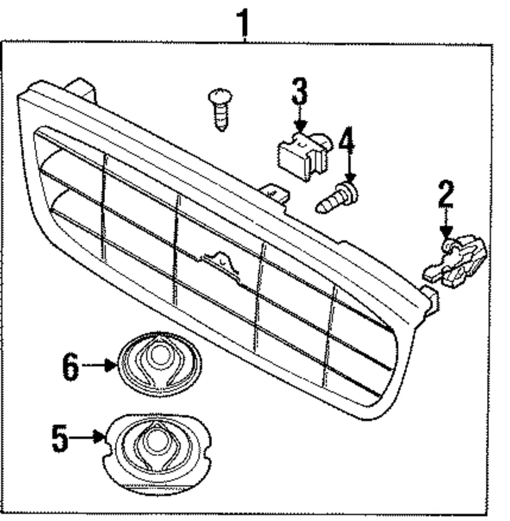 Grille Assembly Grommet - Mazda (l00350783)