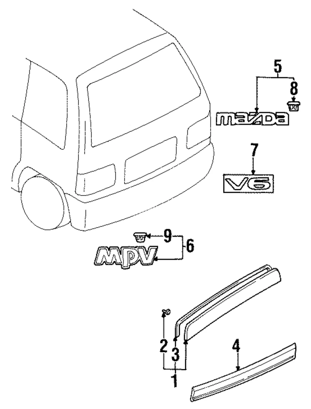 Lower Molding - Mazda (l0y2506994f)