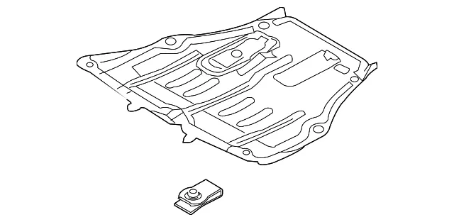 Radiator Support Splash Shield - Mazda (l20656110m)