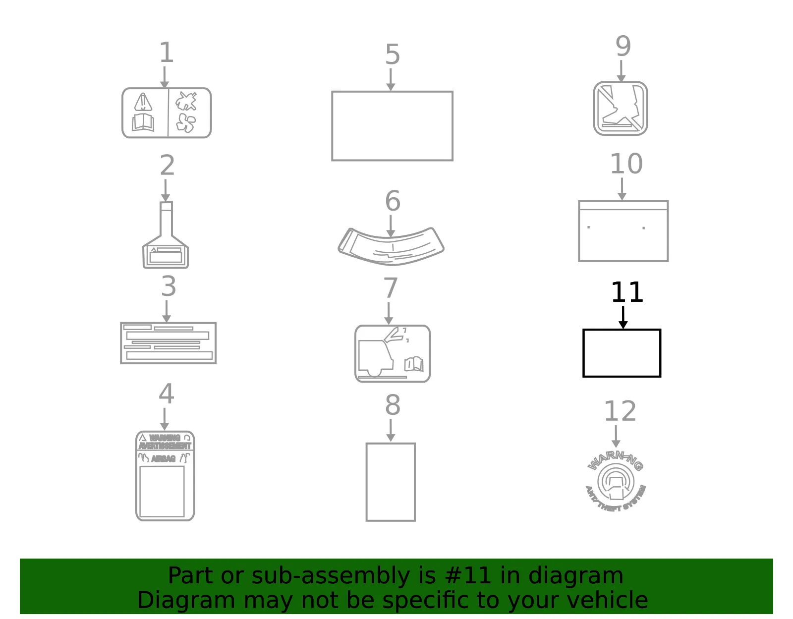 Emission Label - Mazda (l39d69036)