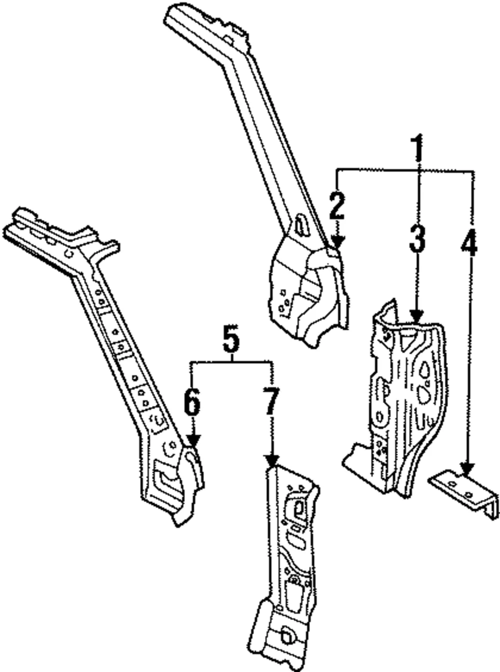 Hinge Pillar - Mazda (la0171020e)