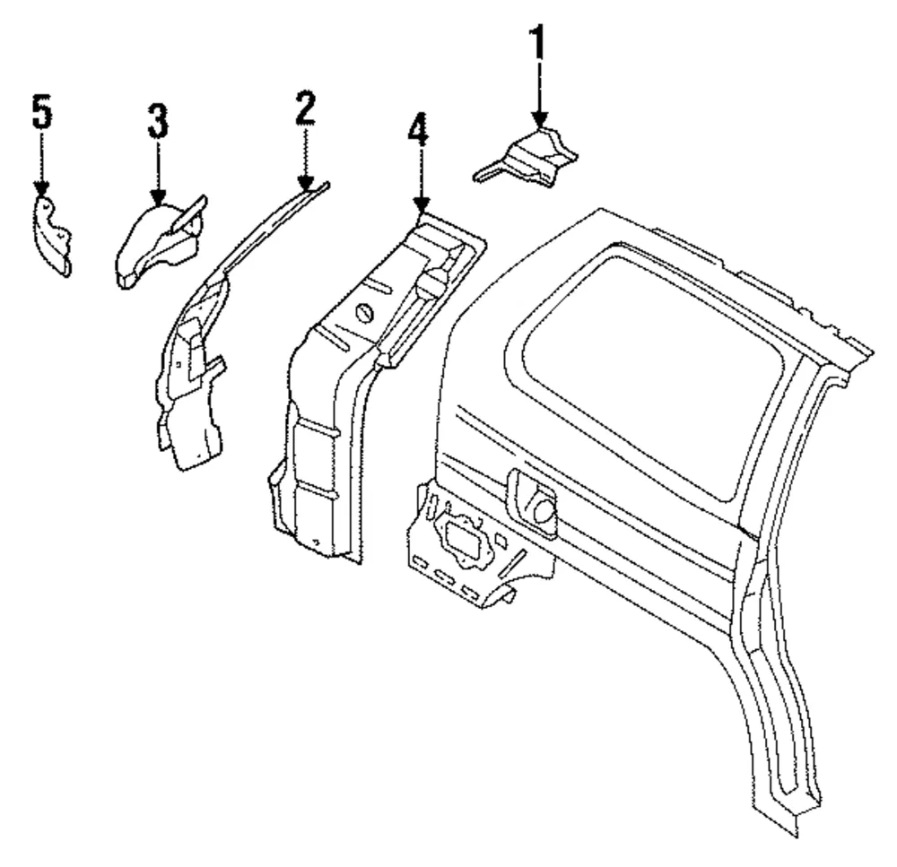 Rear Pillar - Mazda (la0171452b)