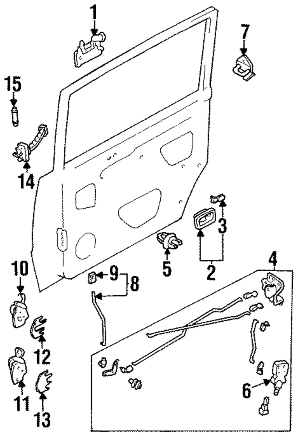 Handle, Outside - Mazda (la0272410a4f)