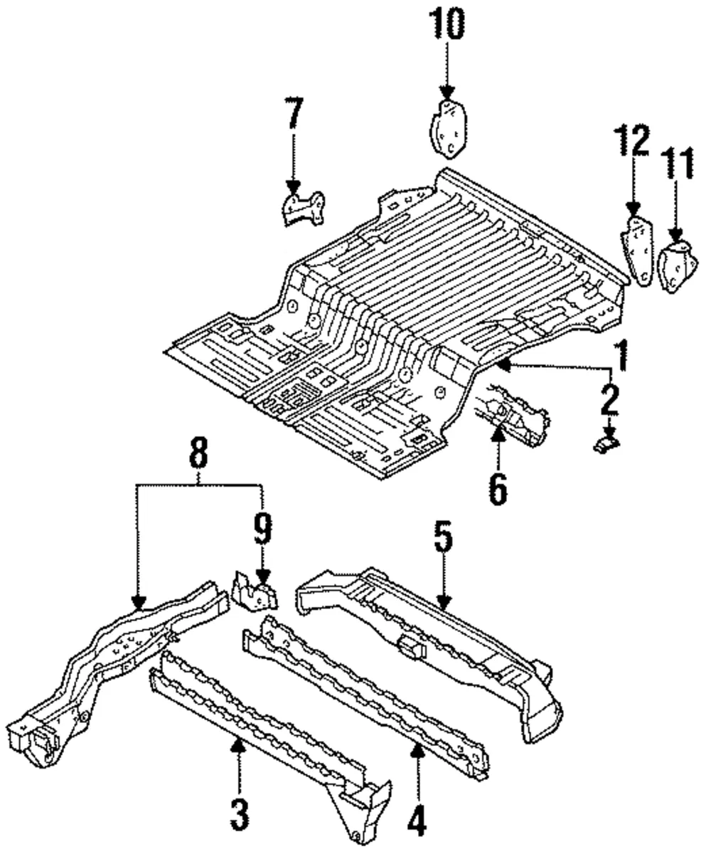 Bumper Bracket - Mazda (la1254880c)