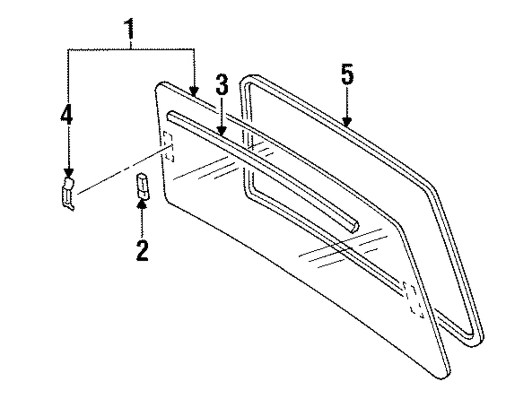 Glass Assembly - Mazda (lb8363930a)