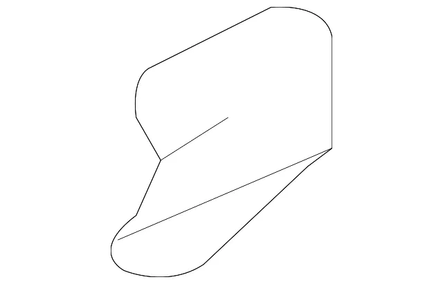 Door Window Belt Weatherstrip Spacer - Mazda (lc6250665)