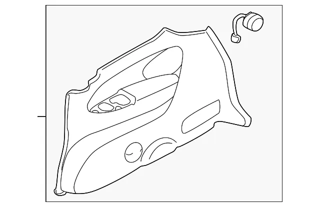 Interior Quarter Panel Trim Panel - Mazda (lc626858yg80)