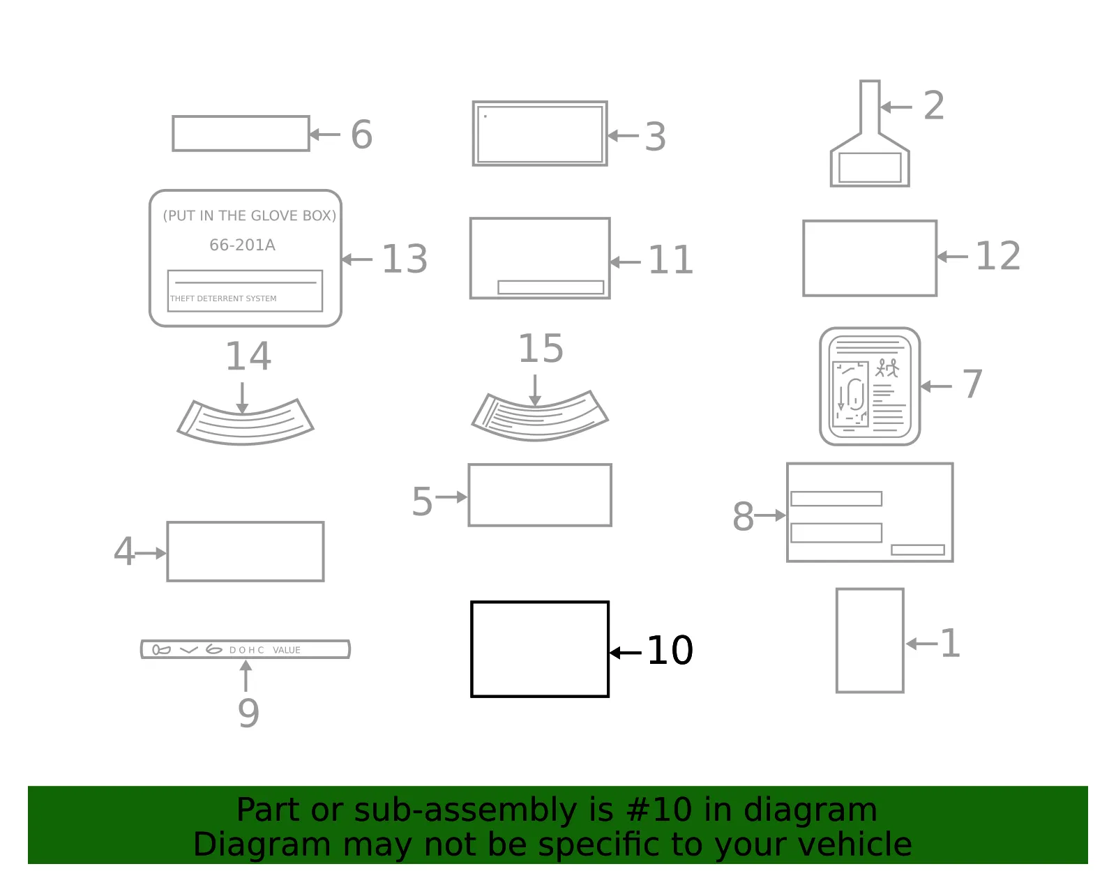 Fuel Information Label - Mazda (lc6369042)