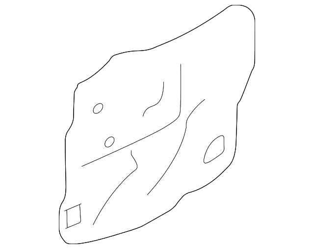 Door Panel Insulation - Mazda (lc6372861d)