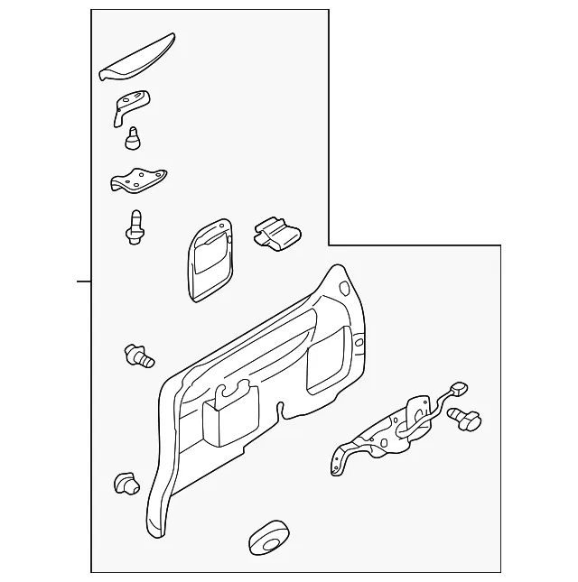 Interior Quarter Panel Trim Panel - Mazda (ld076859ya72)