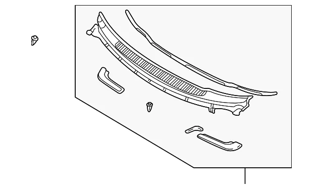 Cowl Grille - Mazda (ld4750790)
