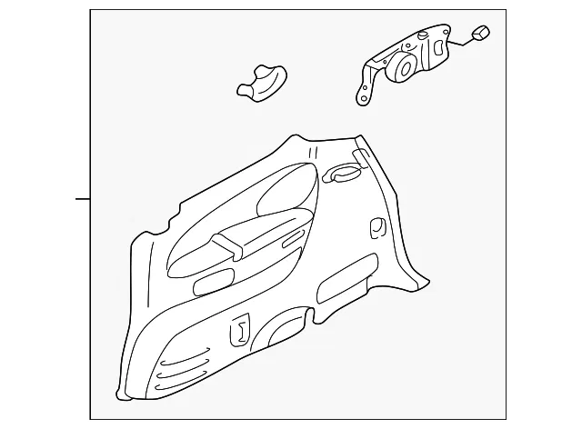 Interior Quarter Panel Trim Panel - Mazda (ld516858ya80)