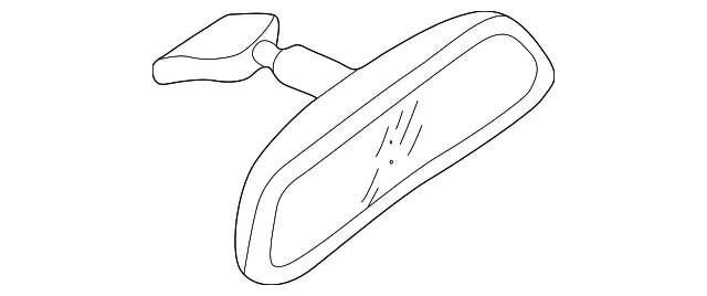 Interior Rear View Mirror - Mazda (le4369220d)