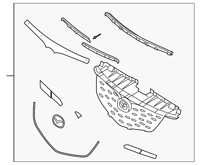 Grille Assembly - Mazda (le4650710d79)