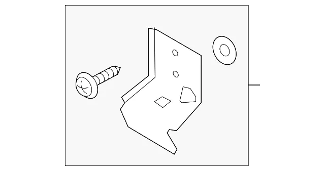 Door Interior Trim Panel Bracket - Mazda (n24368410a)