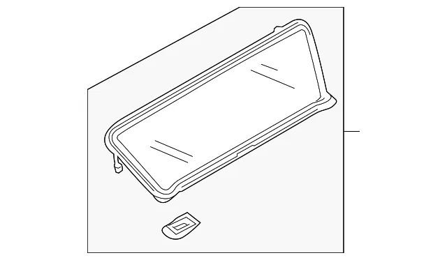 Back Glass - Mazda (n24863930b)