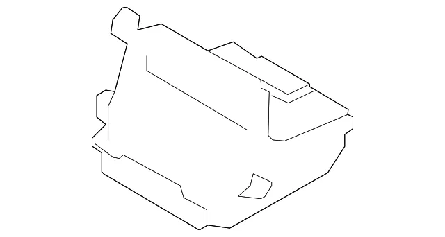 Interior Quarter Panel Trim Panel Storage Compartment - Mazda (n248684g202)
