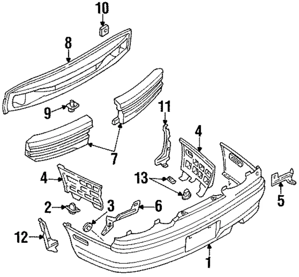Bumper Cover Clip - Mazda (na0150068)