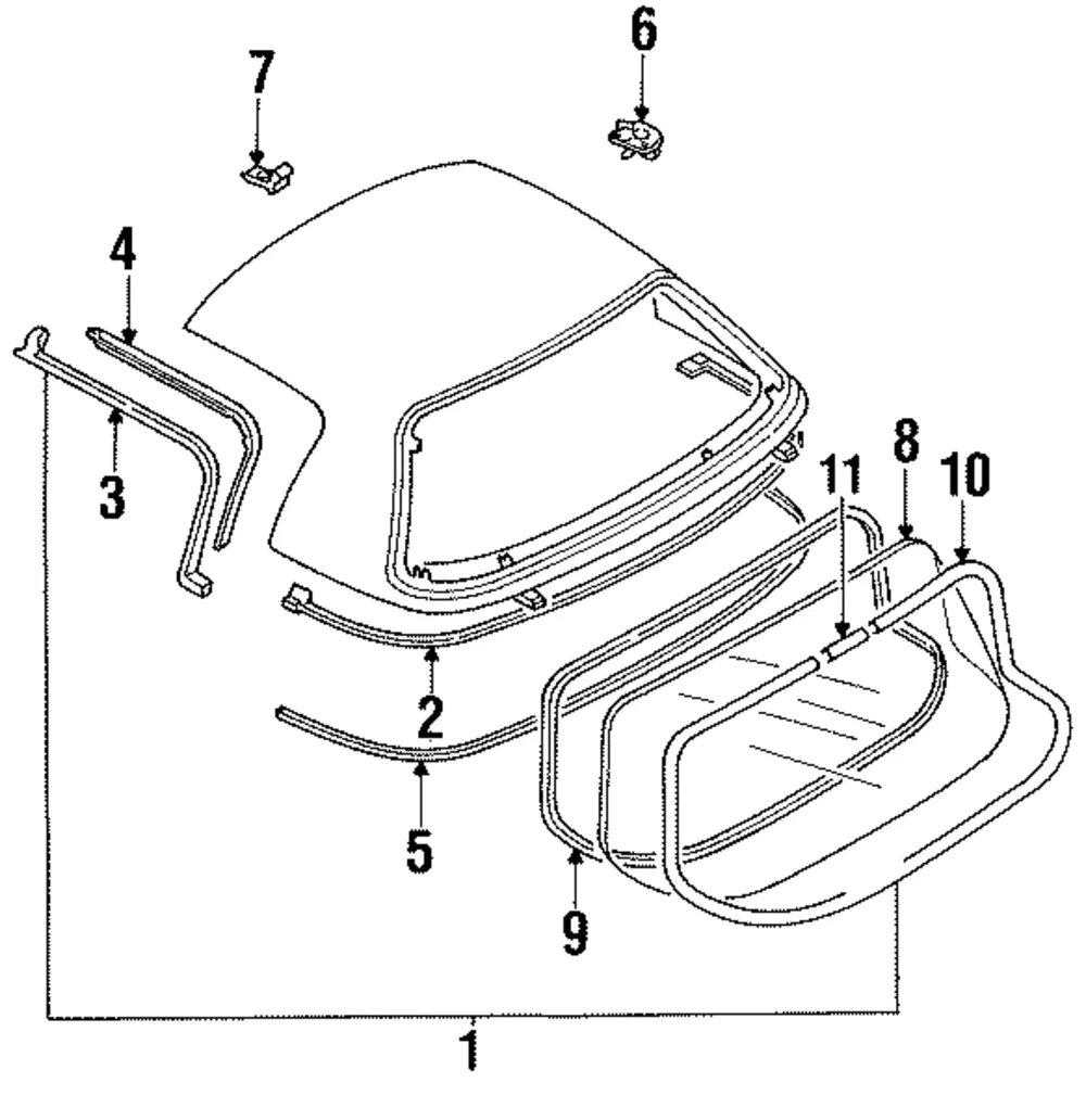 Back Glass - Mazda (na0163931c)