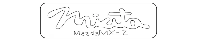 Bumper Cover Emblem - Mazda (nc1051721b)