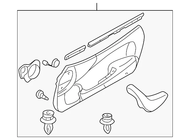Door Interior Trim Panel - Mazda (nc7668420f02)