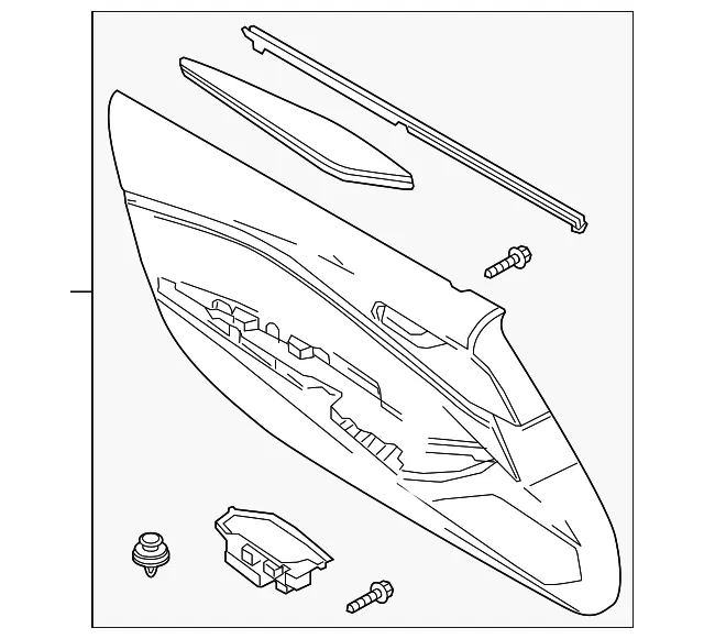 Door Interior Trim Panel - Mazda (ng0r684208f)