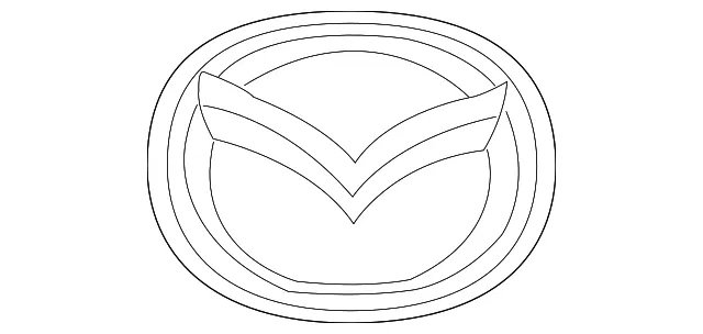 Grille Emblem - Mazda (t03251731a)