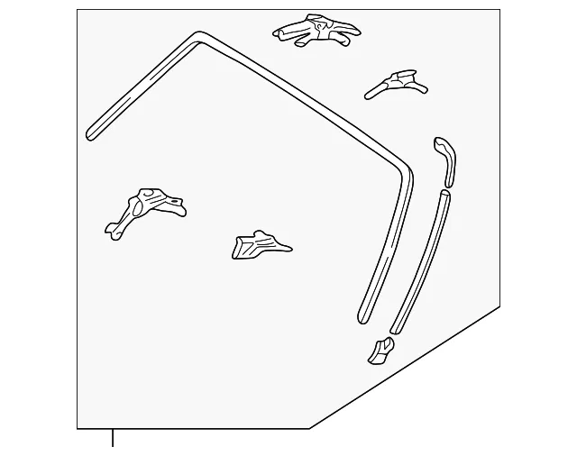 Windshield Molding - Mazda (ta04506a0a)