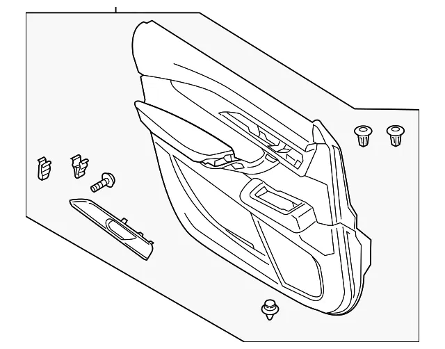 Door Interior Trim Panel - Mazda (ta0c68420a03)