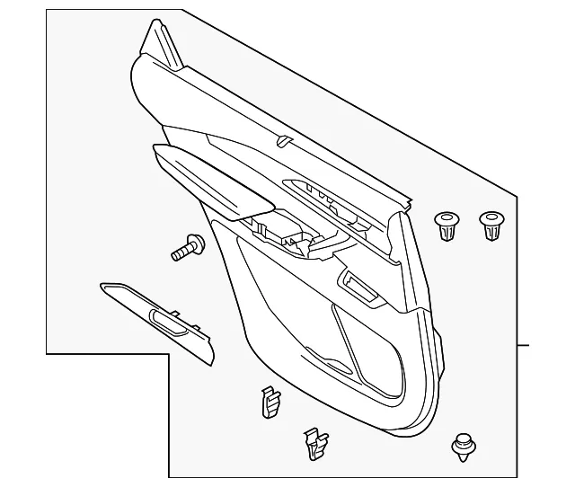 Door Interior Trim Panel - Mazda (ta0d68550a3b)