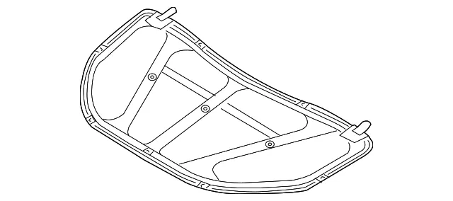 Hood Insulation Pad - Mazda (td1156681b)