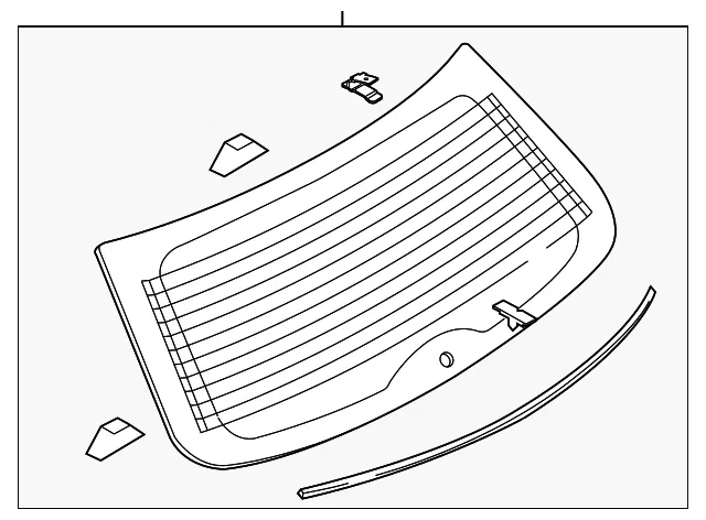 Lift Gate Glass - Mazda (td1163930f)
