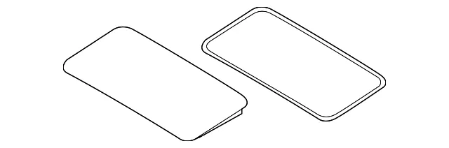 Sunroof Glass - Mazda (td1269810b)
