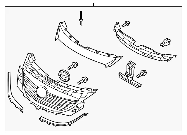 Grille Assembly - Mazda (tk2150710d85)