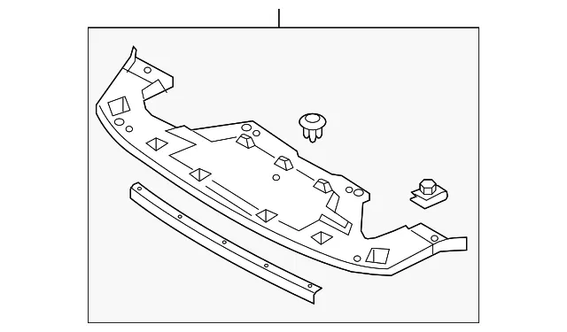 Bumper Cover Support Rail - Mazda (tk48500s0)