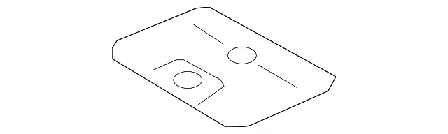 Radiator Support Splash Shield Cap - Mazda (tk4856079)