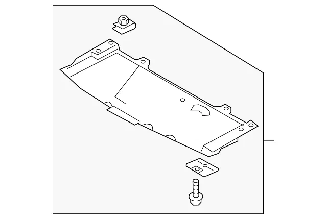 Radiator Support Splash Shield - Mazda (tk485611y)