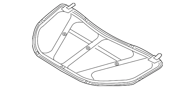 Hood Insulation Pad - Mazda (tk4856681)