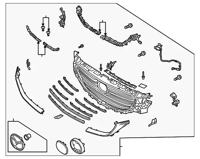 Grille Assembly - Mazda (tn4250710e)