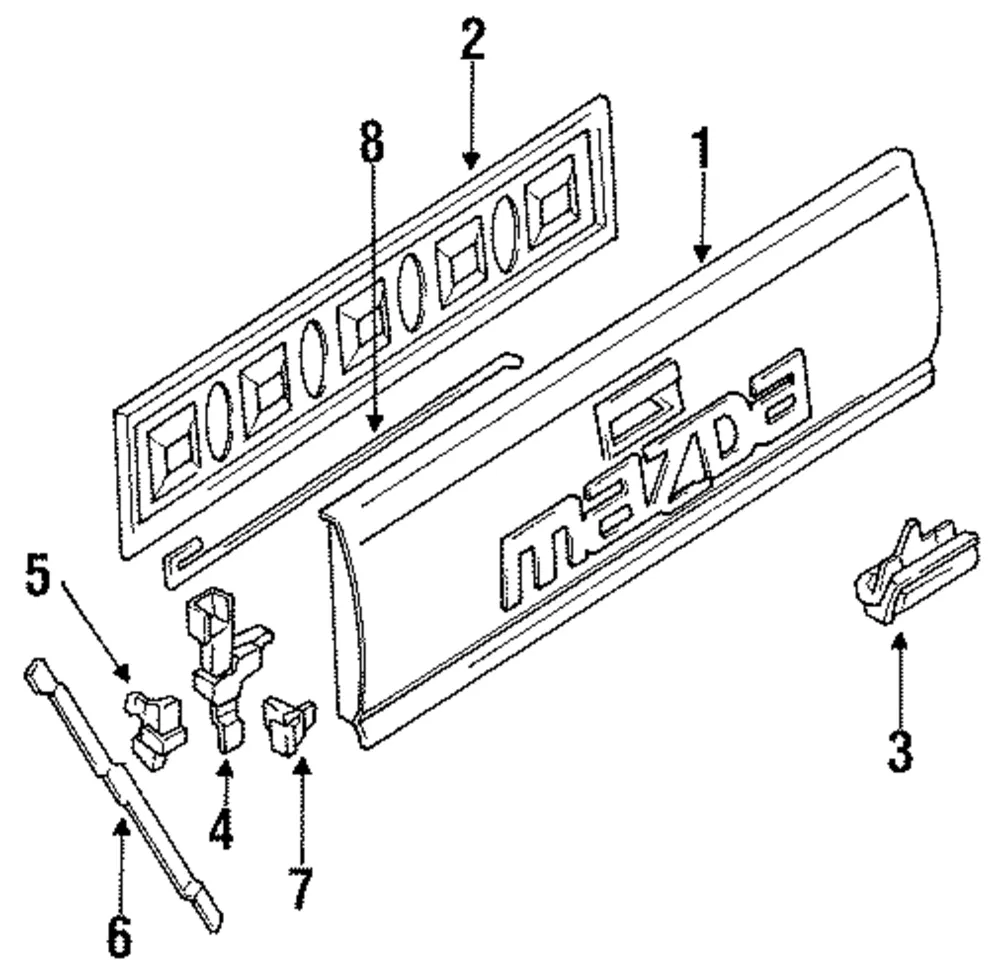 Handle - Mazda (ue5465750a)