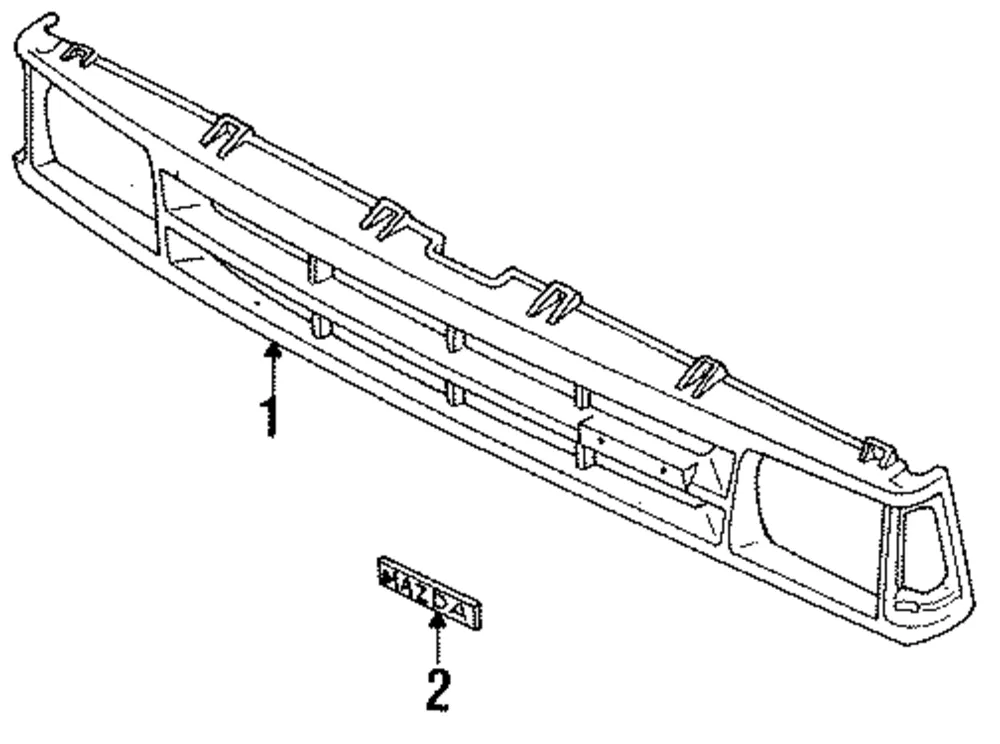 Grille - Mazda (ue5550710a)