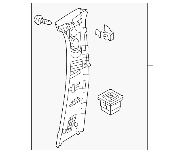 Door Pillar Post Trim Set - Mazda (va406819002)