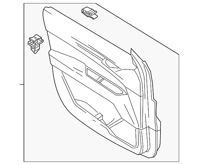 Door Interior Trim Panel - Mazda (va40684204b)