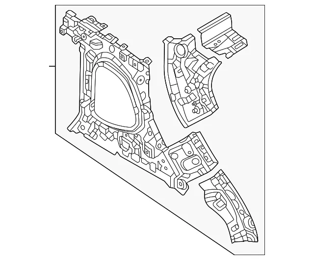 Body D-Pillar - Mazda (va407111x)