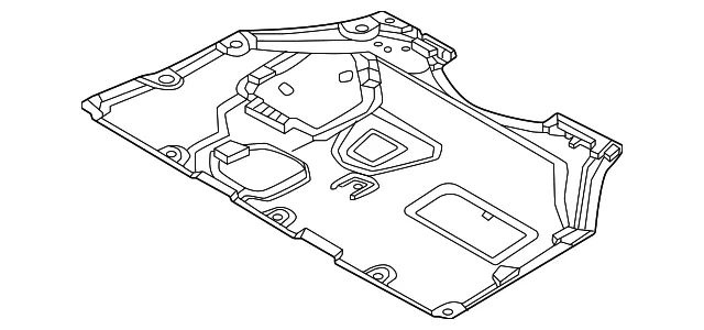 Radiator Support Splash Shield - Mazda (va4156111)