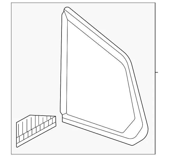 Quarter Glass - Mazda (va4562950)