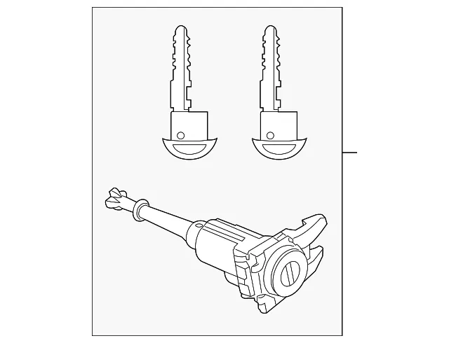 Door Lock Cylinder - Mazda (vay076220a)