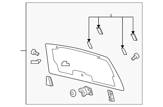 Lift-Gate Glass - Mazda (zz1c63931)