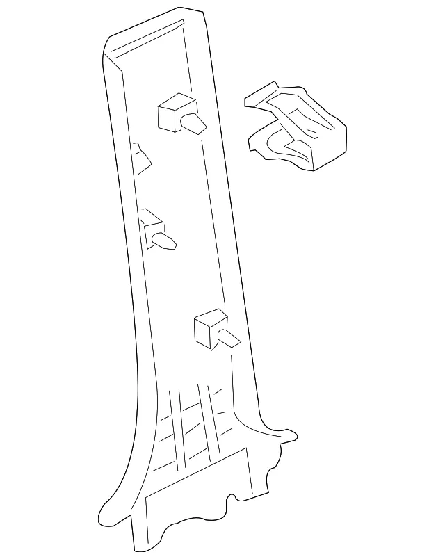 Door Pillar Post Trim Set - Mazda (zzca69220a25)